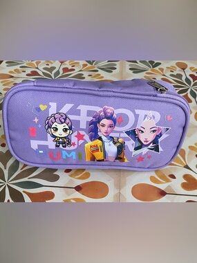 Purple K-Pop Demon Hunters Themed Rumi Pencil Case